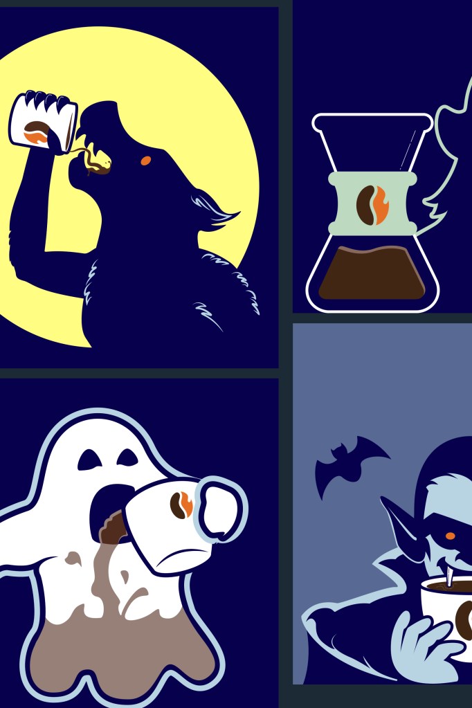 We're All Monsters Before Coffee social media video