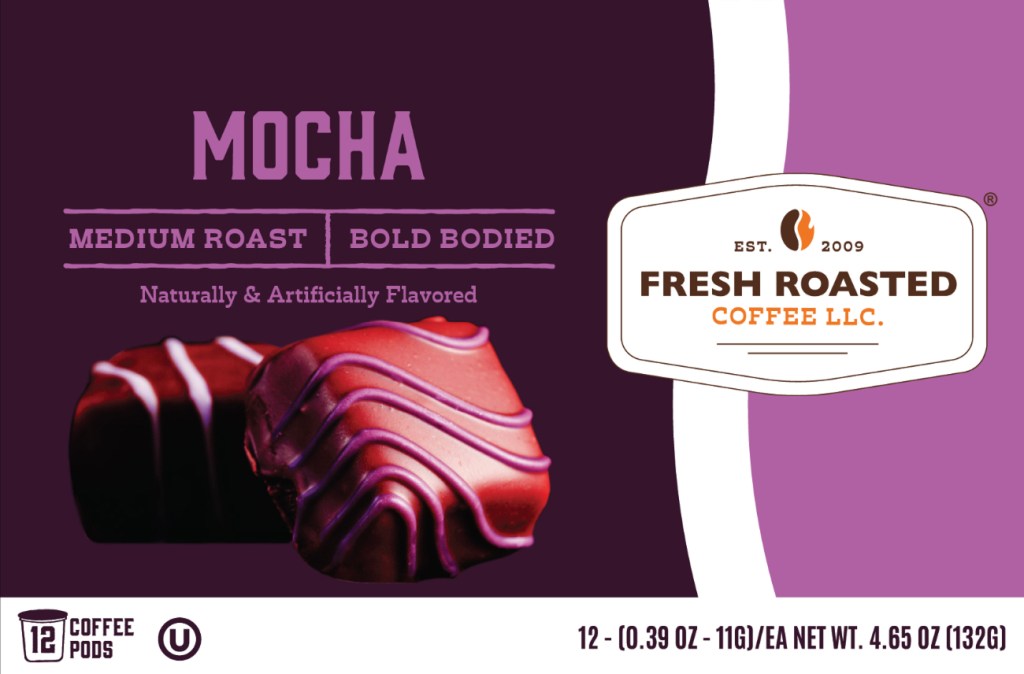 Flavored coffee boxes: mocha