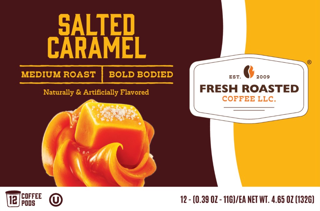 Flavored coffee boxes: salted caramel